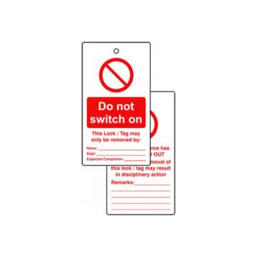 Spectrum DZ Waarschuwing Label Do Not Use 75x135mm (10 stuks)