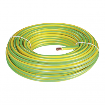 4mm2 green/yellow UV resistant en tinned. (100mtr)