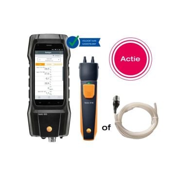 Testo 300 Black Edition (O2, CO H2-gecompenseerd tot 8.000 ppm)