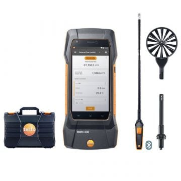 Testo 400 ensemble de débit avec sonde à hélice de 16 mm