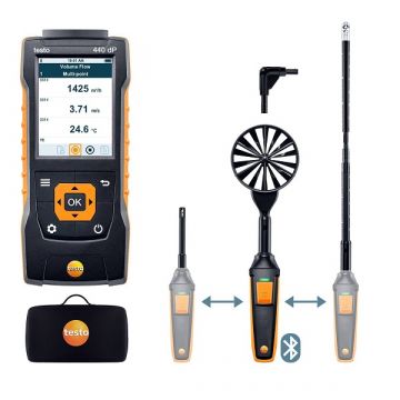 Testo 440 delta P CombiSet de débit 2 avec Bluetooth®