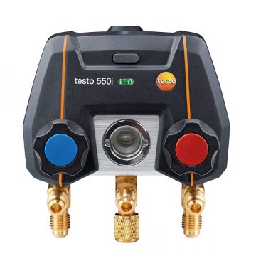 testo 550i - App-gestuurde digitale manifold met Bluetooth en 2-weg ventielblok